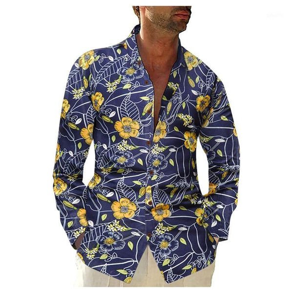 men's casual shirts printed lapel loose large size long sleeved shirt spring and autumn fashion vintage camisas de hombre, White;black
men's casual shirts printed lapel loose large size long sleeved shirt spring and autumn fashion vintage camisas de hombre, White;black