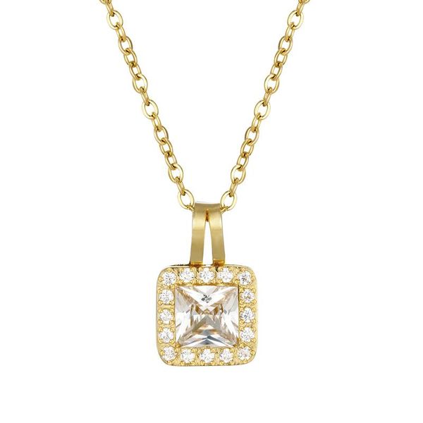 pendant necklaces smart exquisite super shiny crystal inlaid with a circle of zircon titanium steel women love, Silver
pendant necklaces smart exquisite super shiny crystal inlaid with a circle of zircon titanium steel women love, Silver