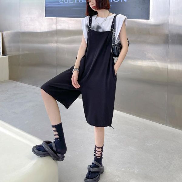 women's pants & capris xuxi streetwear overalls women thin wide-leg are straight and loose, slimming casual five points summer 2021 e22, Black;white
women's pants & capris xuxi streetwear overalls women thin wide-leg are straight and loose, slimming casual five points summer 2021 e22, Black;white
