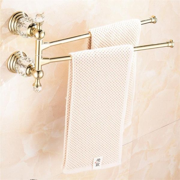 towel racks leyden zinc-alloy+crystal gold-plating double layer movable activities bars wall mounted holder bathroom accessories
towel racks leyden zinc-alloy+crystal gold-plating double layer movable activities bars wall mounted holder bathroom accessories