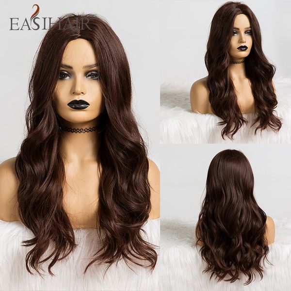 long dark brown synthetic wigs for women heat resistant wave wigs natural fiber hair glueless cosplay wigs high density, Black
long dark brown synthetic wigs for women heat resistant wave wigs natural fiber hair glueless cosplay wigs high density, Black