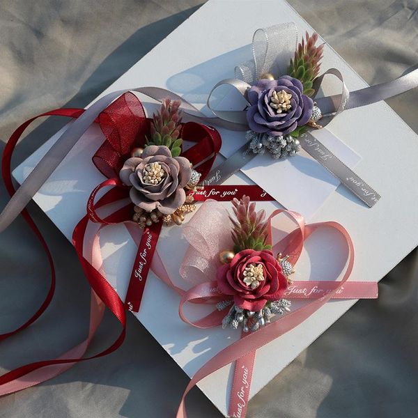 decorative flowers & wreaths ribbon bridesmaid wrist bracelet wedding party corsage fabric hand rose bow bridel gifts
decorative flowers & wreaths ribbon bridesmaid wrist bracelet wedding party corsage fabric hand rose bow bridel gifts