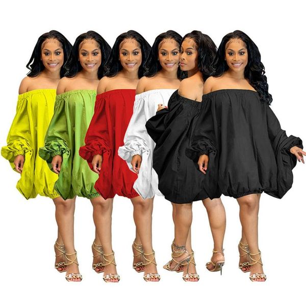 party dresses cutubly midi dress night full sleeve club for women solid off shoulder loose fashion casual vestidos short, White;black
party dresses cutubly midi dress night full sleeve club for women solid off shoulder loose fashion casual vestidos short, White;black