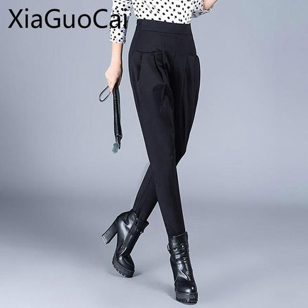 women's pants & capris 40kg - 80kg women harem plus size long high waist slim casual female pencil elastic radish flare, Black;white
women's pants & capris 40kg - 80kg women harem plus size long high waist slim casual female pencil elastic radish flare, Black;white
