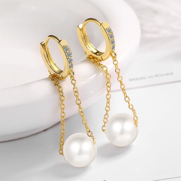 hoop & huggie 925 sterling silver ear buckle inlaid zircon pearl earrings geometric women's jewelry gifts, Golden;silver
hoop & huggie 925 sterling silver ear buckle inlaid zircon pearl earrings geometric women's jewelry gifts, Golden;silver