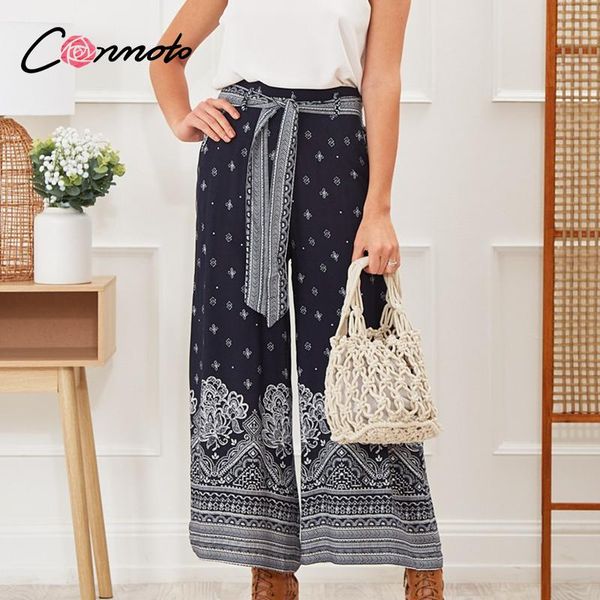 women's pants & capris conmoto sash casual wide leg bow tie women summer boho beach trousers female elastic high waist fashionpants, Black;white
women's pants & capris conmoto sash casual wide leg bow tie women summer boho beach trousers female elastic high waist fashionpants, Black;white