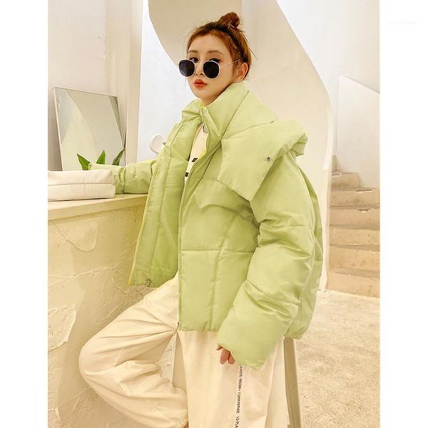 women's down & parkas 2021 winter lightweight padded jacket women thick loose casual short coat, Black
women's down & parkas 2021 winter lightweight padded jacket women thick loose casual short coat, Black