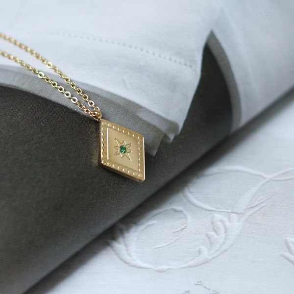 100% stainless steel rhombus medal necklace for women gold metal eight stars medallion charm choker collares collier femme pendant necklaces, Silver
100% stainless steel rhombus medal necklace for women gold metal eight stars medallion charm choker collares collier femme pendant necklaces, Silver