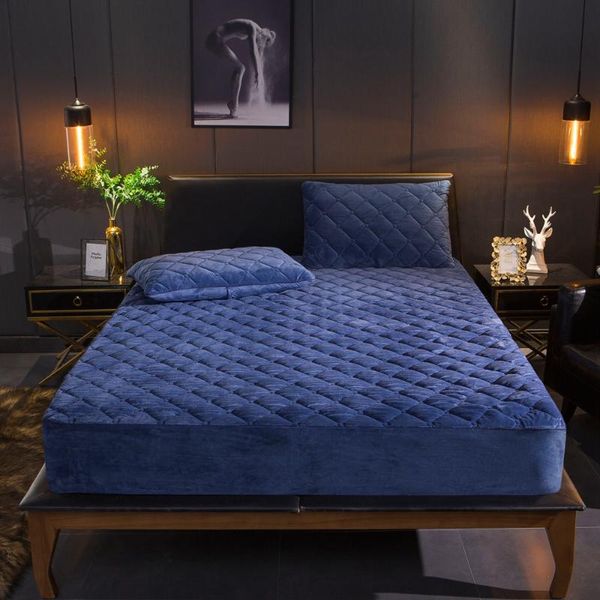 sheets & sets thicken plush quilted mattress cover warm soft crystal velvet queen king bed fitted sheet not including case
sheets & sets thicken plush quilted mattress cover warm soft crystal velvet queen king bed fitted sheet not including case