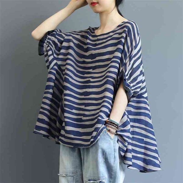 plus size korean tshirt summer style women batwing sleeve loose o-neck thin striped tee shirt femme all-matched casual d406 210512, White
plus size korean tshirt summer style women batwing sleeve loose o-neck thin striped tee shirt femme all-matched casual d406 210512, White