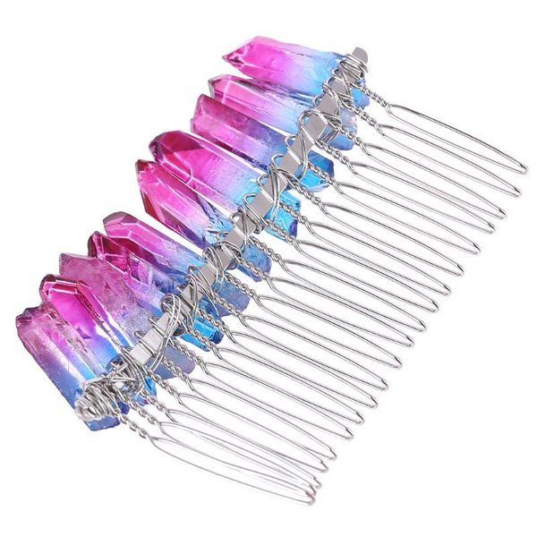 romantic gradient colorful handmade quartz crystal hair comb wedding bridal mini tiara crown boho princess festival prom t84a clips & barret, Golden;silver
romantic gradient colorful handmade quartz crystal hair comb wedding bridal mini tiara crown boho princess festival prom t84a clips & barret, Golden;silver