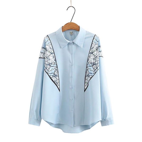 women's blouses & shirts 2021 women vintage patchwork floral print casual blouse shirt chic long sleeve business chemise brand plus si, White
women's blouses & shirts 2021 women vintage patchwork floral print casual blouse shirt chic long sleeve business chemise brand plus si, White
