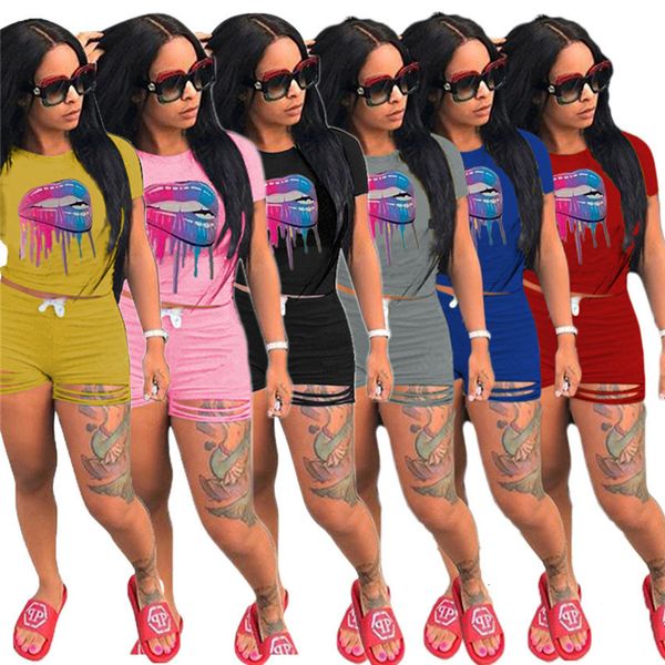 women's tracksuits women summer plus size 3xl lip printed two piece set burn out short sleeve suit tee capris jogger 821, Gray
women's tracksuits women summer plus size 3xl lip printed two piece set burn out short sleeve suit tee capris jogger 821, Gray