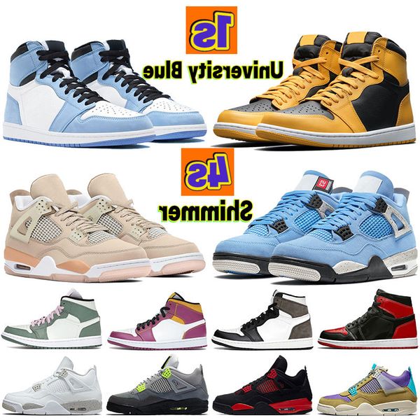 1 1s 4 4s basketball shoes university blue white oreo aurora heat reactive shimmer pollen patent bred dark mocha black cat men women
1 1s 4 4s basketball shoes university blue white oreo aurora heat reactive shimmer pollen patent bred dark mocha black cat men women