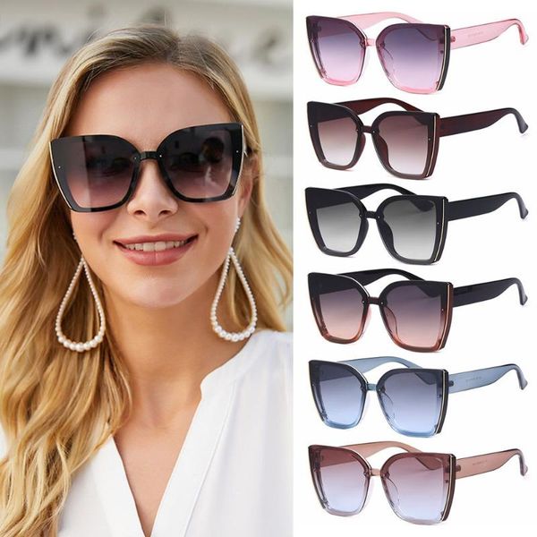 sunglasses fashion oversized cat eye for women men large frame square sun glasses retro trendy cateye uv400 eyewear, White;black
sunglasses fashion oversized cat eye for women men large frame square sun glasses retro trendy cateye uv400 eyewear, White;black
