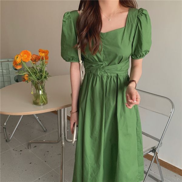 casual dresses 2021 new women summer vintage bandage green long dress square collar ball gown slim waist maxi pullover sundress xt, Black;gray
casual dresses 2021 new women summer vintage bandage green long dress square collar ball gown slim waist maxi pullover sundress xt, Black;gray