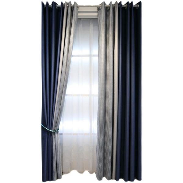 custom nordic minimalist modern blue stitched grey plaid curtains living room bedroom boy floating window full-black cloth curtain & drapes
custom nordic minimalist modern blue stitched grey plaid curtains living room bedroom boy floating window full-black cloth curtain & drapes