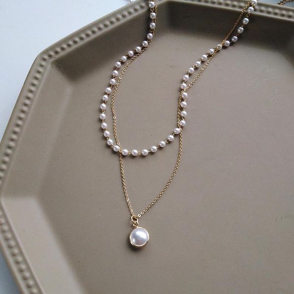 chokers fashion chain pearl necklace for women baroque metal charm pendants necklaces choker bead jewelry gifts j55, Golden;silver
chokers fashion chain pearl necklace for women baroque metal charm pendants necklaces choker bead jewelry gifts j55, Golden;silver
