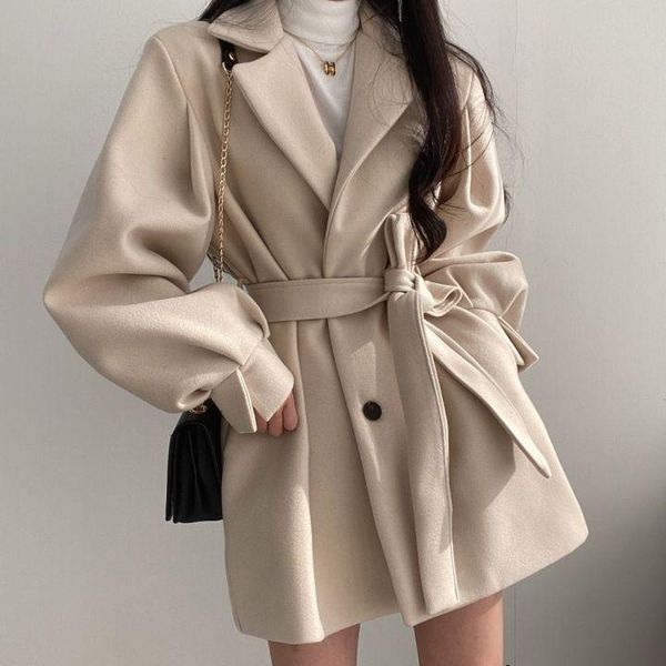 women's wool & blends women coat with belt female warm thicken long jackets fashion ladies 2021 lapel outwear casual overcoat, Black
women's wool & blends women coat with belt female warm thicken long jackets fashion ladies 2021 lapel outwear casual overcoat, Black