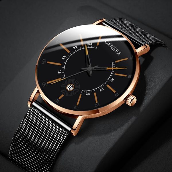 wristwatches geneva fashion business minimalist watches men ultra thin watch balck steel mesh band calendar quartz reloj hombre, Slivery;brown
wristwatches geneva fashion business minimalist watches men ultra thin watch balck steel mesh band calendar quartz reloj hombre, Slivery;brown