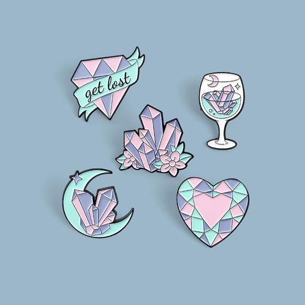 pins, brooches pink crystal shape for women cartoon moon heart goblet enamel pins badge backpacks lapel pin jewelry gift wholesale, Gray
pins, brooches pink crystal shape for women cartoon moon heart goblet enamel pins badge backpacks lapel pin jewelry gift wholesale, Gray