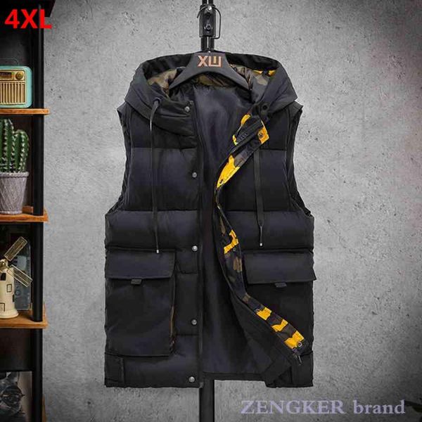 men's vests 4xl cotton vest color waistcoat jacket with hood autumn winter multi-pocket tooling mens, Black;white
men's vests 4xl cotton vest color waistcoat jacket with hood autumn winter multi-pocket tooling mens, Black;white