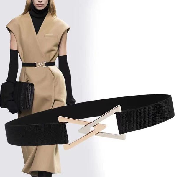 belts fashion women elastic two-color triangle buckle waist overcoat dress casual black coffee female waistband, Black;brown
belts fashion women elastic two-color triangle buckle waist overcoat dress casual black coffee female waistband, Black;brown
