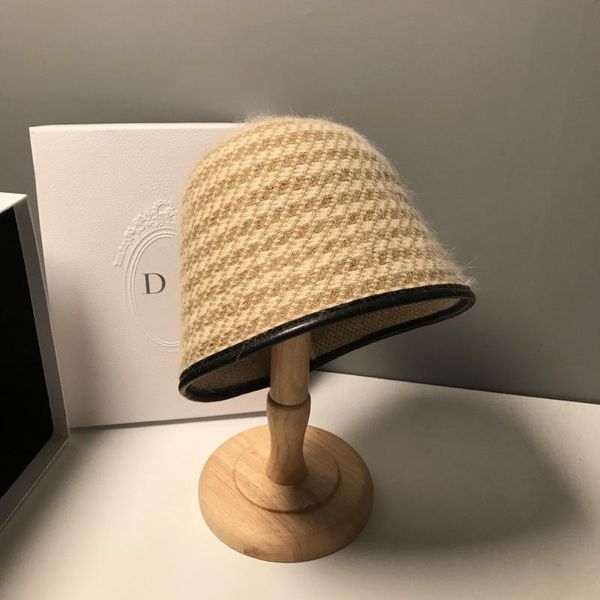 berets 2022 hat winter women's fashion solid color wool bucket cap fisherman's retro knitted basin, Blue;gray
berets 2022 hat winter women's fashion solid color wool bucket cap fisherman's retro knitted basin, Blue;gray