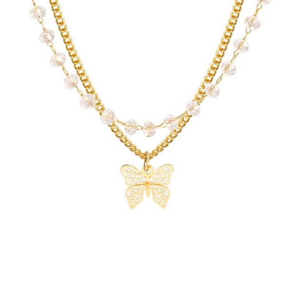 chains stainless steel delicate gold butterfly flying pendant necklace fashion trend women ladies jewelry necklaces gift for him, Silver
chains stainless steel delicate gold butterfly flying pendant necklace fashion trend women ladies jewelry necklaces gift for him, Silver
