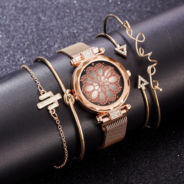 wristwatches women bracelet watch quartz mesh belt flower dial fashion brand wristwatch clock gifts, Slivery;brown
wristwatches women bracelet watch quartz mesh belt flower dial fashion brand wristwatch clock gifts, Slivery;brown