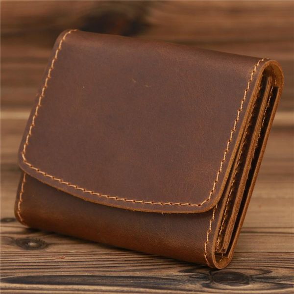 card holders retro genuine leather wallet for s bifold minimalist cards women cow, Brown;gray
card holders retro genuine leather wallet for s bifold minimalist cards women cow, Brown;gray