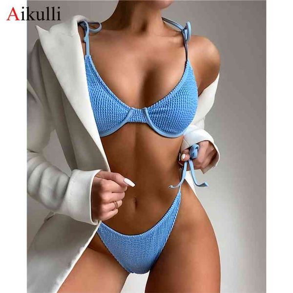 ribbed bikinis thong swimsuit women underwired bra cup bikini set push up bathing suit beach swimming biquini swimwear 210722, White;black
ribbed bikinis thong swimsuit women underwired bra cup bikini set push up bathing suit beach swimming biquini swimwear 210722, White;black