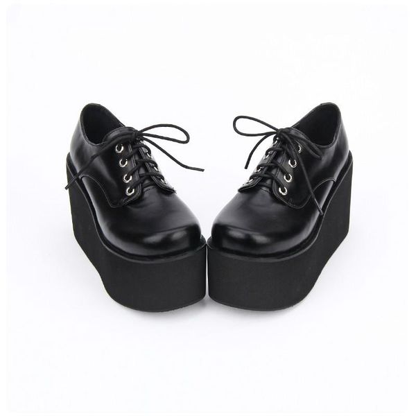 boots princess sweet lolita shoes classic with thick bottom platform slope animation student shoe lace punk pu9618, Black
boots princess sweet lolita shoes classic with thick bottom platform slope animation student shoe lace punk pu9618, Black