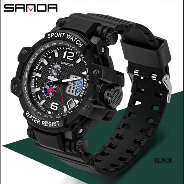 wristwatches fashion outdoor sport watch for men led dual display quartz waterproof digital watches relogio masculino esportivo, Slivery;brown
wristwatches fashion outdoor sport watch for men led dual display quartz waterproof digital watches relogio masculino esportivo, Slivery;brown
