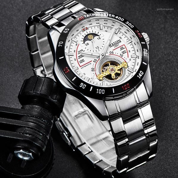 watch men haiqin mechanical movement men's fashion wrist military water moon phase wristwatch wristwatches, Slivery;brown
watch men haiqin mechanical movement men's fashion wrist military water moon phase wristwatch wristwatches, Slivery;brown