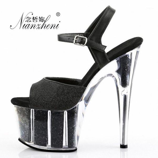 sandals 6 inches open toe glitter party pole dance nightclub stripper flash powder models stage show dress concise stiletto heels1, Black
sandals 6 inches open toe glitter party pole dance nightclub stripper flash powder models stage show dress concise stiletto heels1, Black