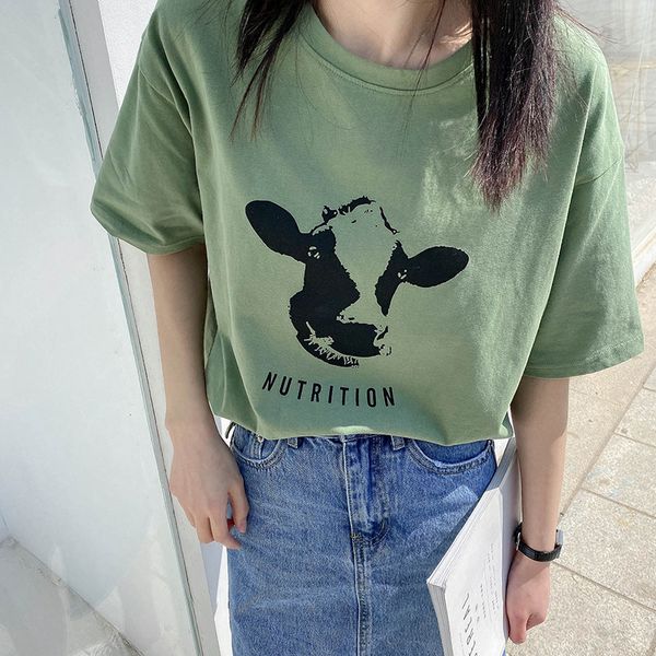 women's t-shirt women summer cotton shirts short sleeve o-neck loose style tees ym9k, White
women's t-shirt women summer cotton shirts short sleeve o-neck loose style tees ym9k, White