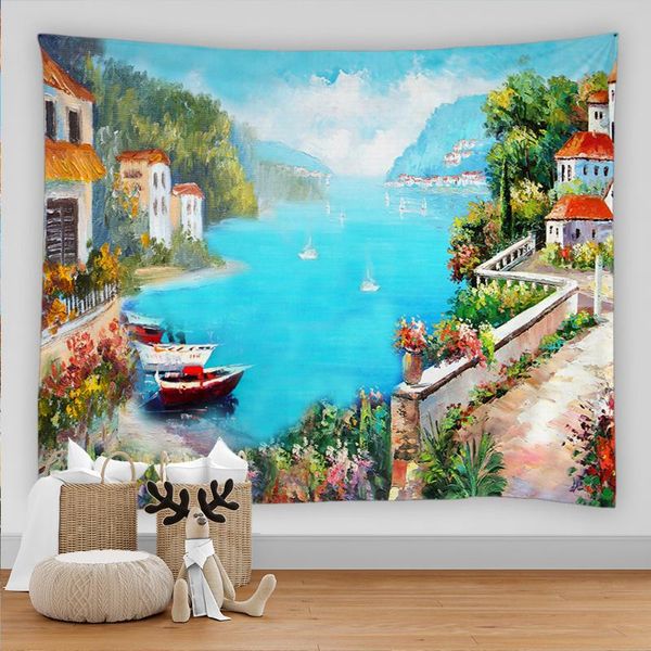tapestries beautiful natural rural scenery wall hanging landscape tapestry sea beach cloth mat flower blanket home decoration
tapestries beautiful natural rural scenery wall hanging landscape tapestry sea beach cloth mat flower blanket home decoration