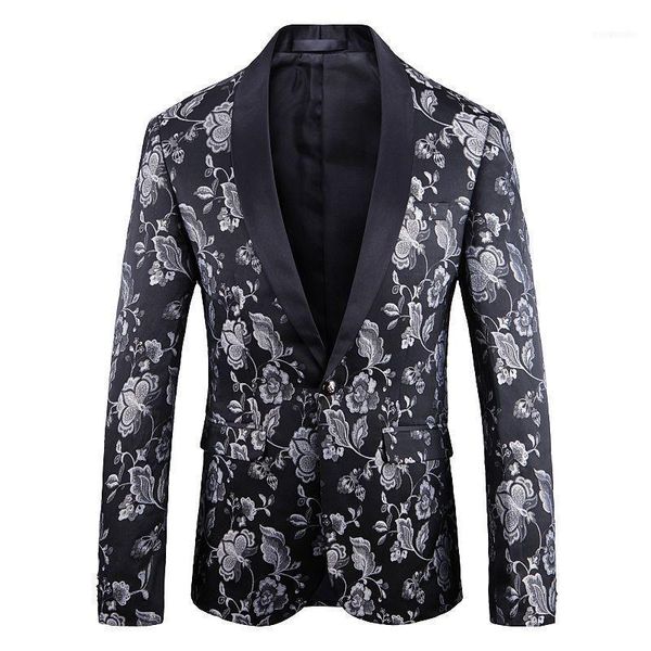 men's suits & blazers floral blazer men party stage singer costume homme para hombre 2021 spring groom wedding jacket jacquard bronzing, White;black
men's suits & blazers floral blazer men party stage singer costume homme para hombre 2021 spring groom wedding jacket jacquard bronzing, White;black