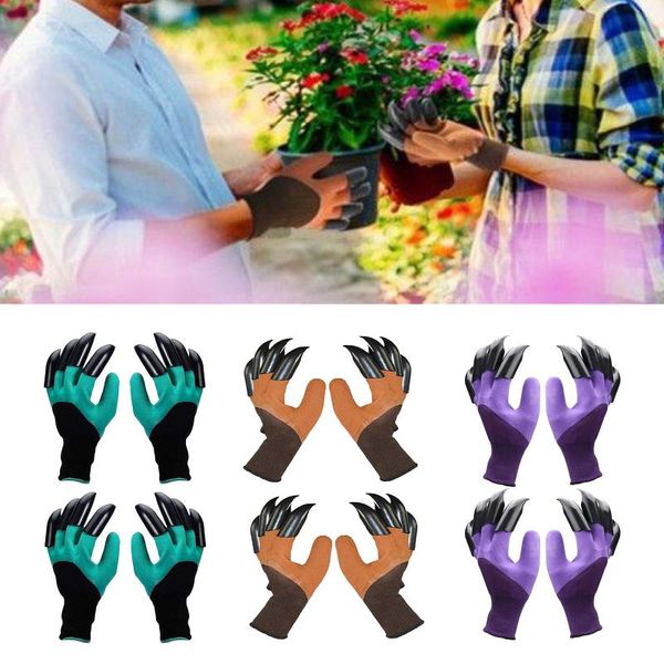 heavy duty garden gloves with waterproof for digging durable women men disposable