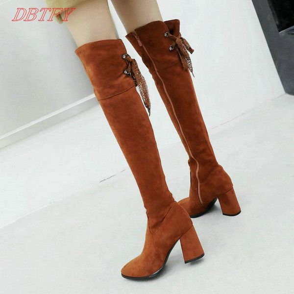 black brown women over the knee boots suede frosted thin soled square high-heel zipper laces ladies long winter warm
black brown women over the knee boots suede frosted thin soled square high-heel zipper laces ladies long winter warm