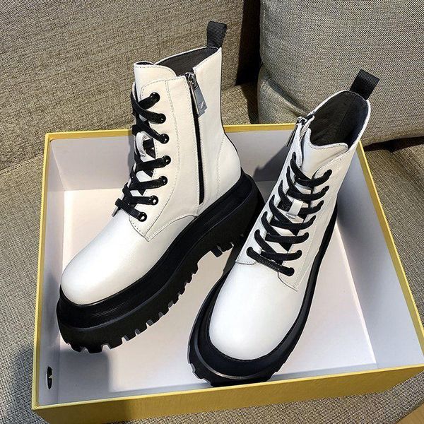 boots woman shoes white black pu leather increased platform women autumn winter midtube laceup motorcycle boot
boots woman shoes white black pu leather increased platform women autumn winter midtube laceup motorcycle boot