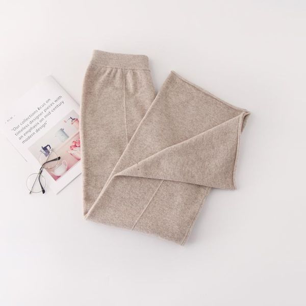 women's pants & capris cashmere 2021 autumn and winter 100% pure wool knitted ladies loose casual outer wear trousers, Black;white
women's pants & capris cashmere 2021 autumn and winter 100% pure wool knitted ladies loose casual outer wear trousers, Black;white