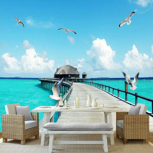 wallpapers custom 3d wall mural modern seascape wooden bridge wallpaper living room restaurant background sticker waterproof
wallpapers custom 3d wall mural modern seascape wooden bridge wallpaper living room restaurant background sticker waterproof