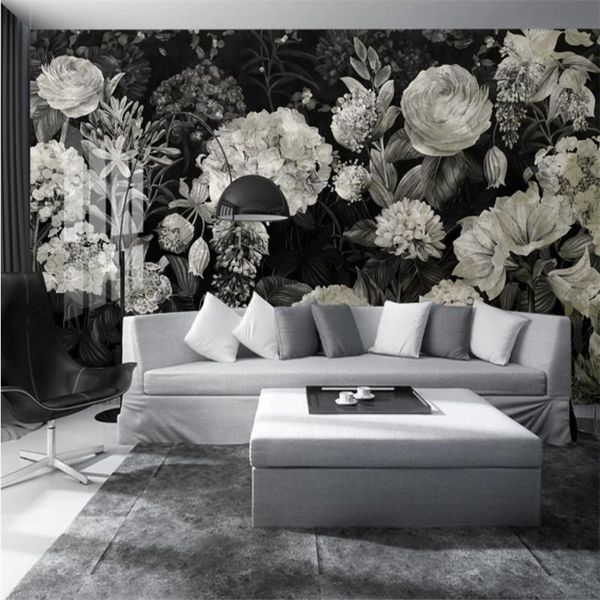 wallpapers hand painted retro black and white background american floral wallpaper mural restaurant cafe industrial decor wall paper 3d
wallpapers hand painted retro black and white background american floral wallpaper mural restaurant cafe industrial decor wall paper 3d