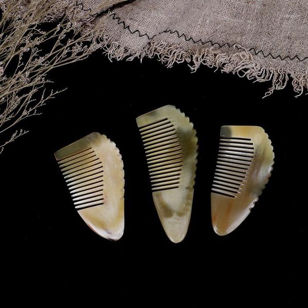 hairdressing styling natural ox horn anti-static massage hair comb with handle tool for salon1, Silver
hairdressing styling natural ox horn anti-static massage hair comb with handle tool for salon1, Silver