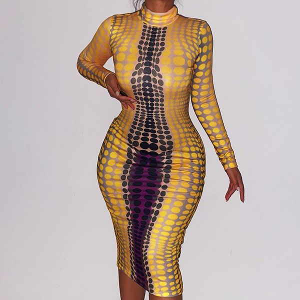 casual dresses women bodycon dress vintage long sleeve high neck dot geometry print slimming midi female clubwear fall spring fashion, Black;gray
casual dresses women bodycon dress vintage long sleeve high neck dot geometry print slimming midi female clubwear fall spring fashion, Black;gray