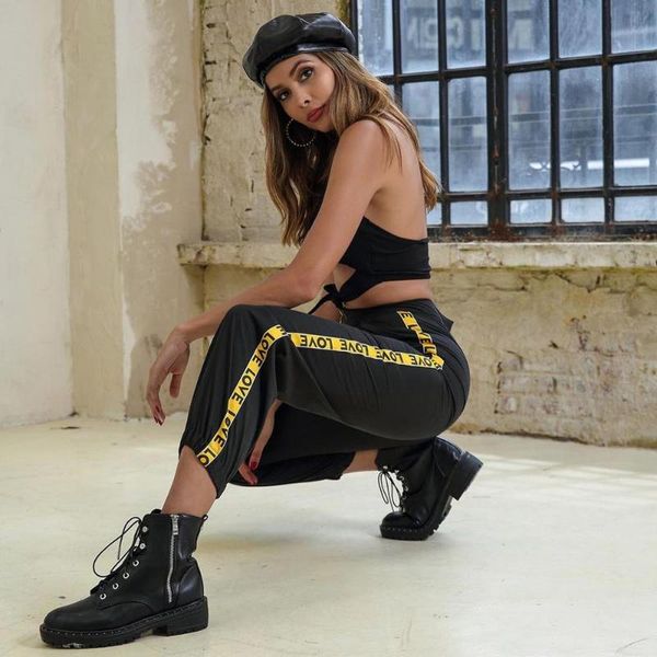 women's pants & capris love webbing zipper streetwear women casual harem 2021 solid black pant cool fashion hip hop long trousers #4, Black;white
women's pants & capris love webbing zipper streetwear women casual harem 2021 solid black pant cool fashion hip hop long trousers #4, Black;white