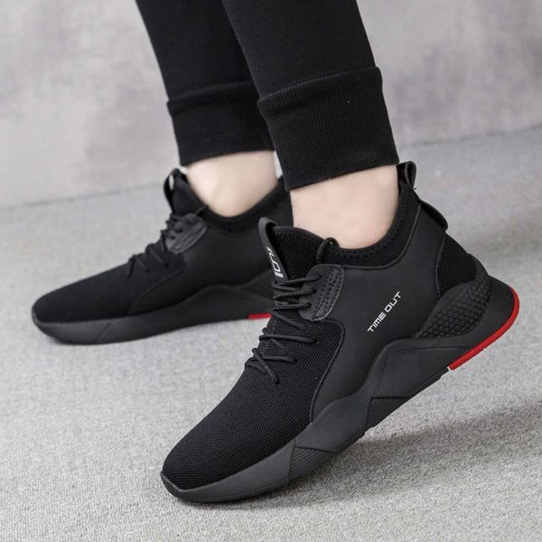 Casual shoes 2020 men's sports net trend leisure 3QT4 CL12, Black