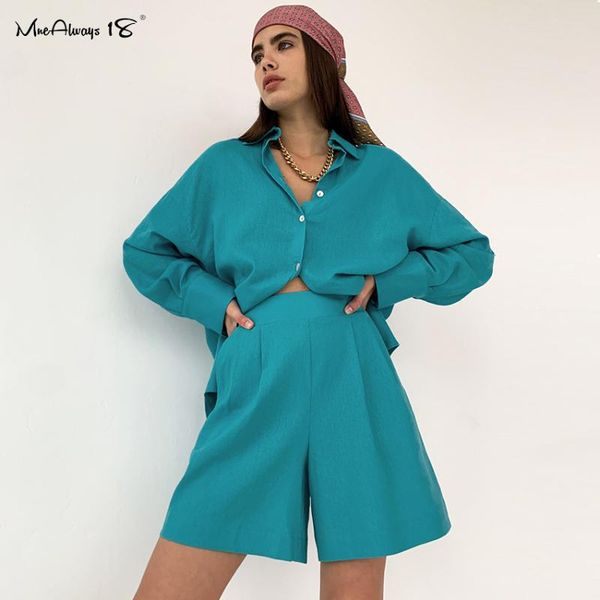 women's tracksuits mnealways18 fashion blue women short suit autumn linen two piece oversized shirts and high waist wide leg shorts fem, Gray
women's tracksuits mnealways18 fashion blue women short suit autumn linen two piece oversized shirts and high waist wide leg shorts fem, Gray